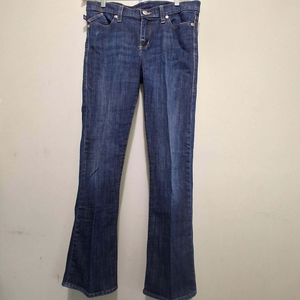 Rock & Republic Kasandra Bootcut Jeans Dark Wash‎ Rhinestone Size 12 M R010382